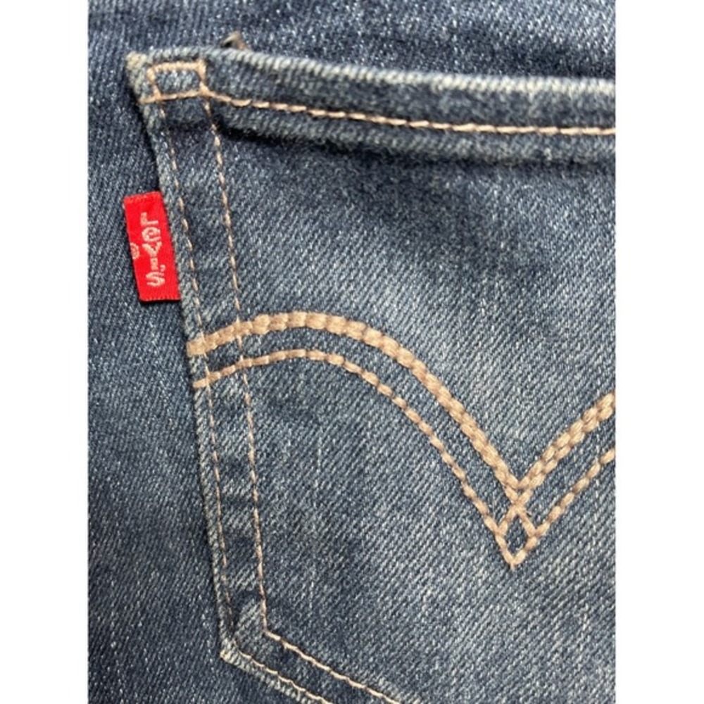 Levis Womens SZ 14 710 Super Skinny Jeans Dark Blue Denim Indie Sleaze - Picture 10 of 10